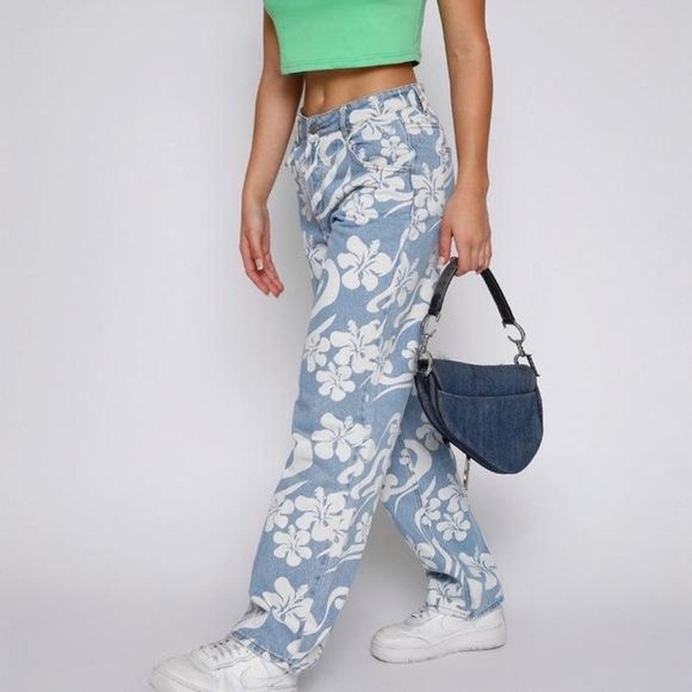 Hawaiin Print Tiger Mist Jeans